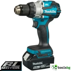 MAKITA DHP 489 RTJ - ПРОФЕСИОНАЛЕН АКУМУЛАТОРЕН УДАРЕН БЕЗЧЕТКОВ ВИНТОВЕРТ